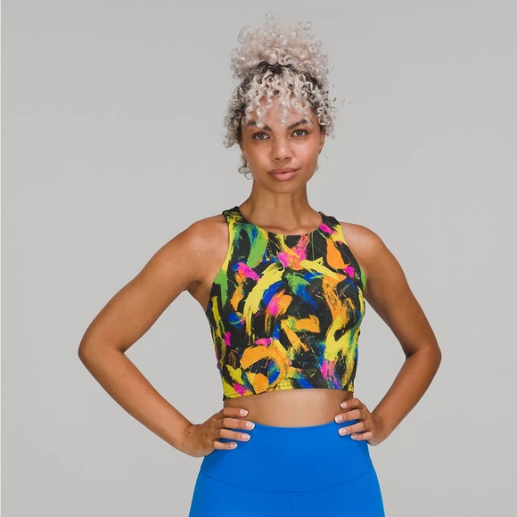 Lululemon Invigorate Training Tank Top | Size 4 | Undertone Black Multi - Picture 2 of 9